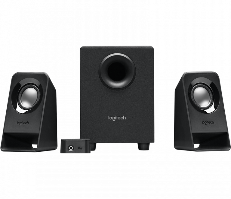 LOGITECH Z213 COMPACT 2.1 SPEAKERS 14W PEAK 7W RMS POWER DOWN