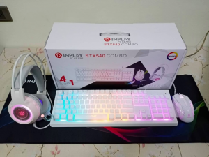 INPLAY STX540 4-IN-1 GAMING COMBO – WHITE | METAL FRAME MEMBRANE RGB ...