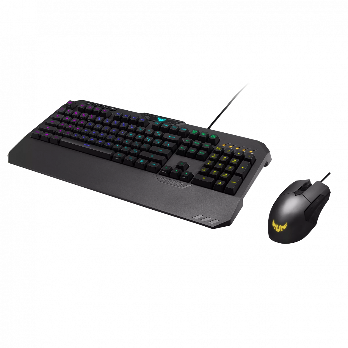 Asus Tuf Gaming Combo Black Tuf K Rgb Gaming Keyboard With Detachable Wrist Rest Tuf M