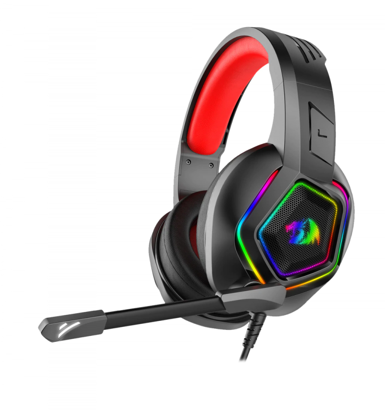 REDRAGON MEDEA H280 WIRED RGB GAMING HEADSET – BLACK | 50MM DRIVER ...