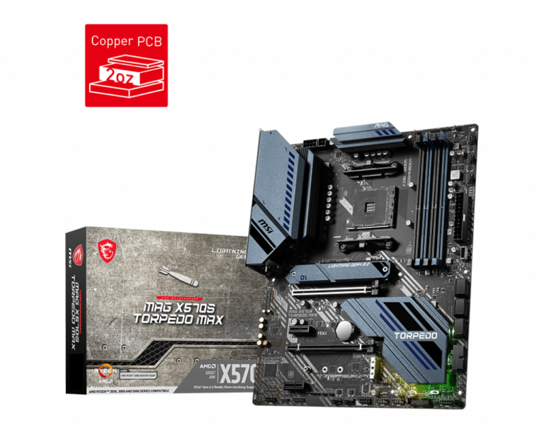 MSI MAG X570S TORPEDO MAX AM4 MOTHERBOARD LIGHTNING GEN 4 WITH M.2