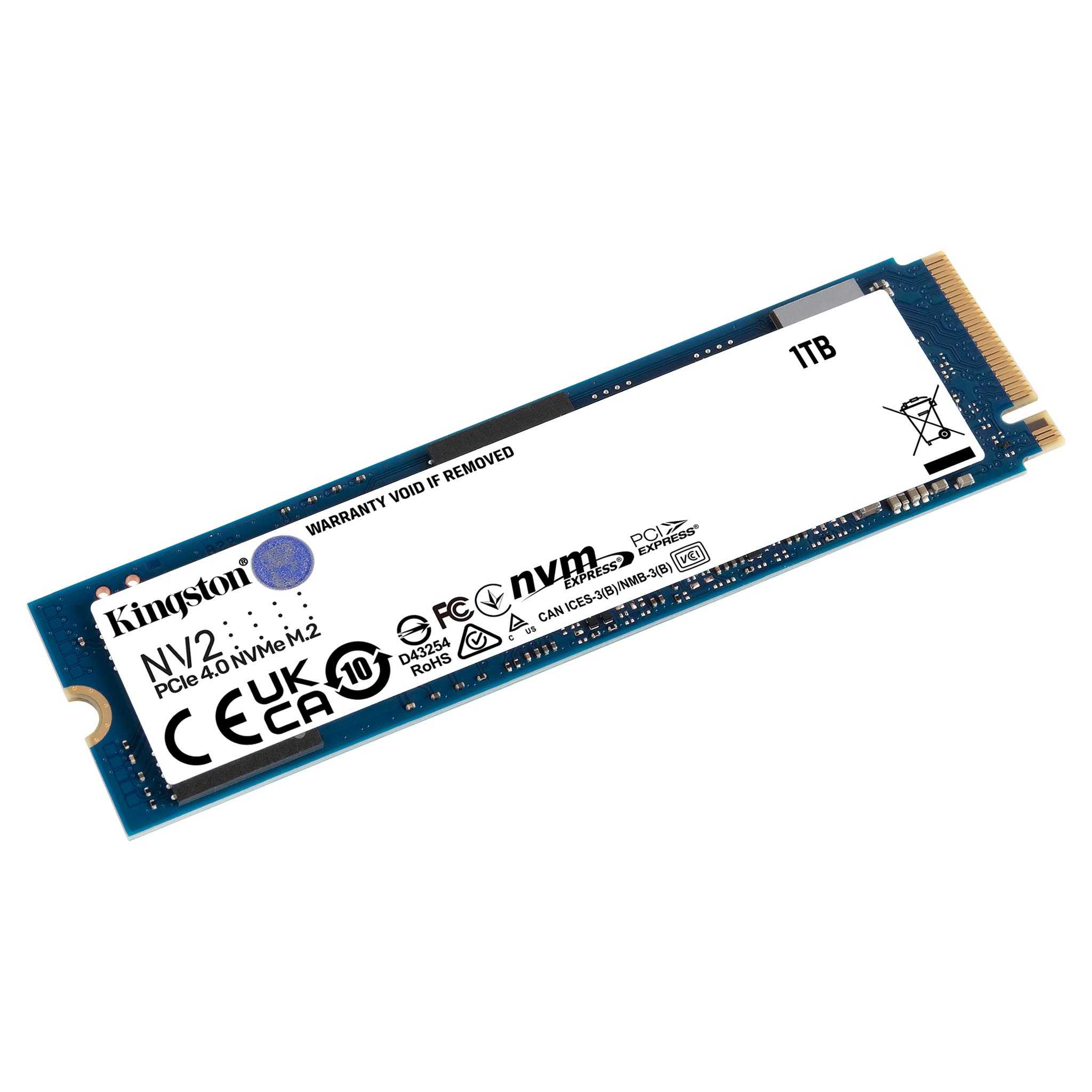 KINGSTON NV2 1TB NVME PCIE GEN4 X4 M 2 SSD SKU SNV2S 1000GB DFESTORE