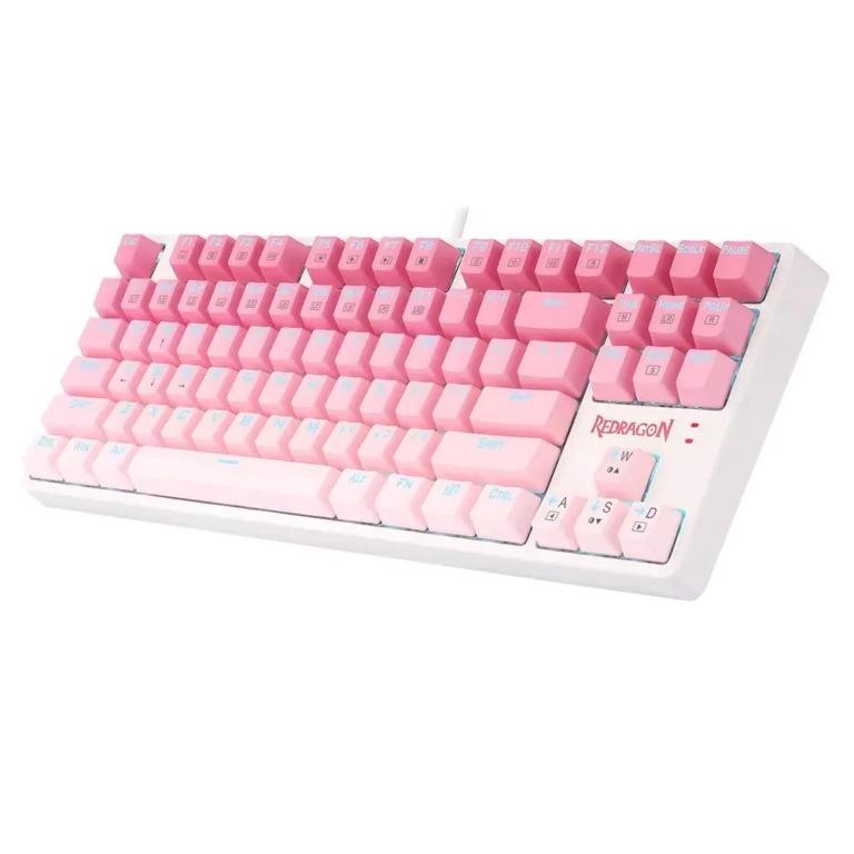 REDRAGON DAKSA K576W TKL MECHANICAL GAMING KEYBOARD – WHITE/PINK | ICE ...