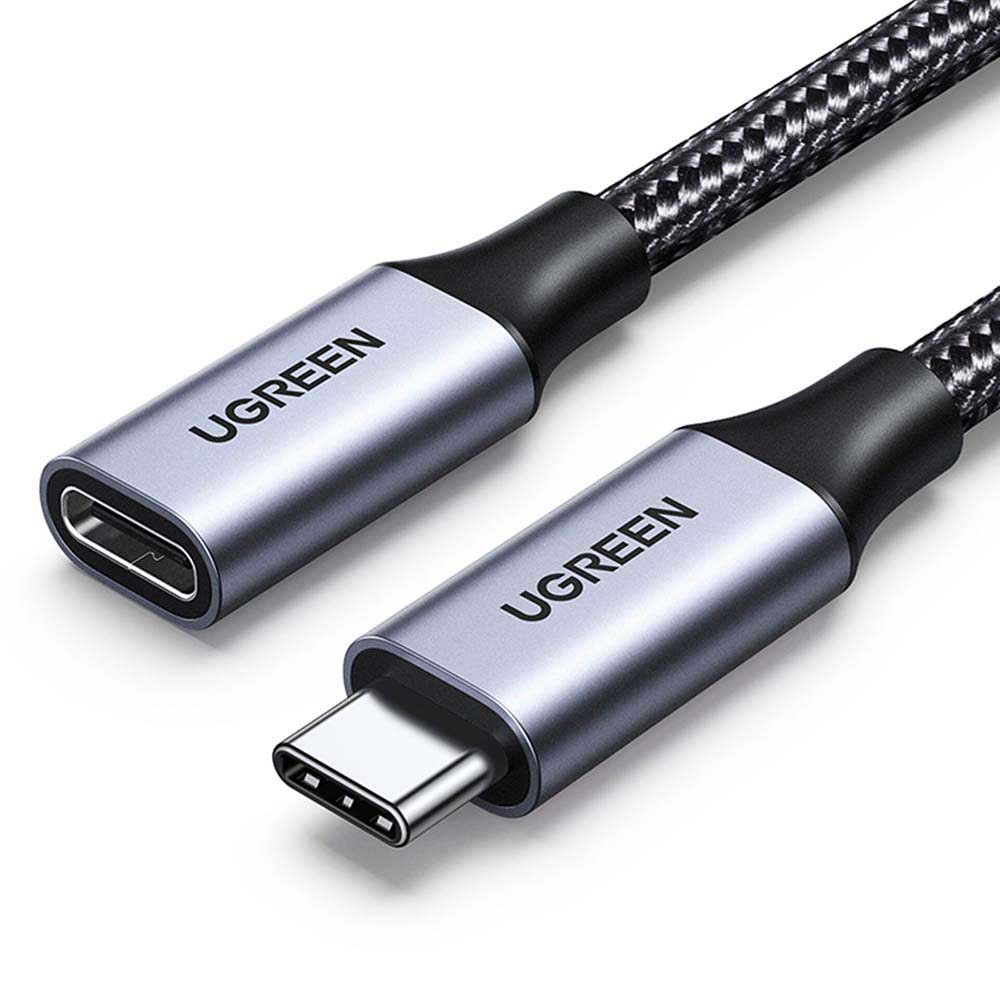 Cavo Prolunga USB C 3.1 Gen 2, 1 Metro, 100W/5A Con Chip E-Marker, Trasferimento Dati 10Gbps E Video 4K, Intrecciato Nylon, Per MacBook, IPad Pro, Galaxy