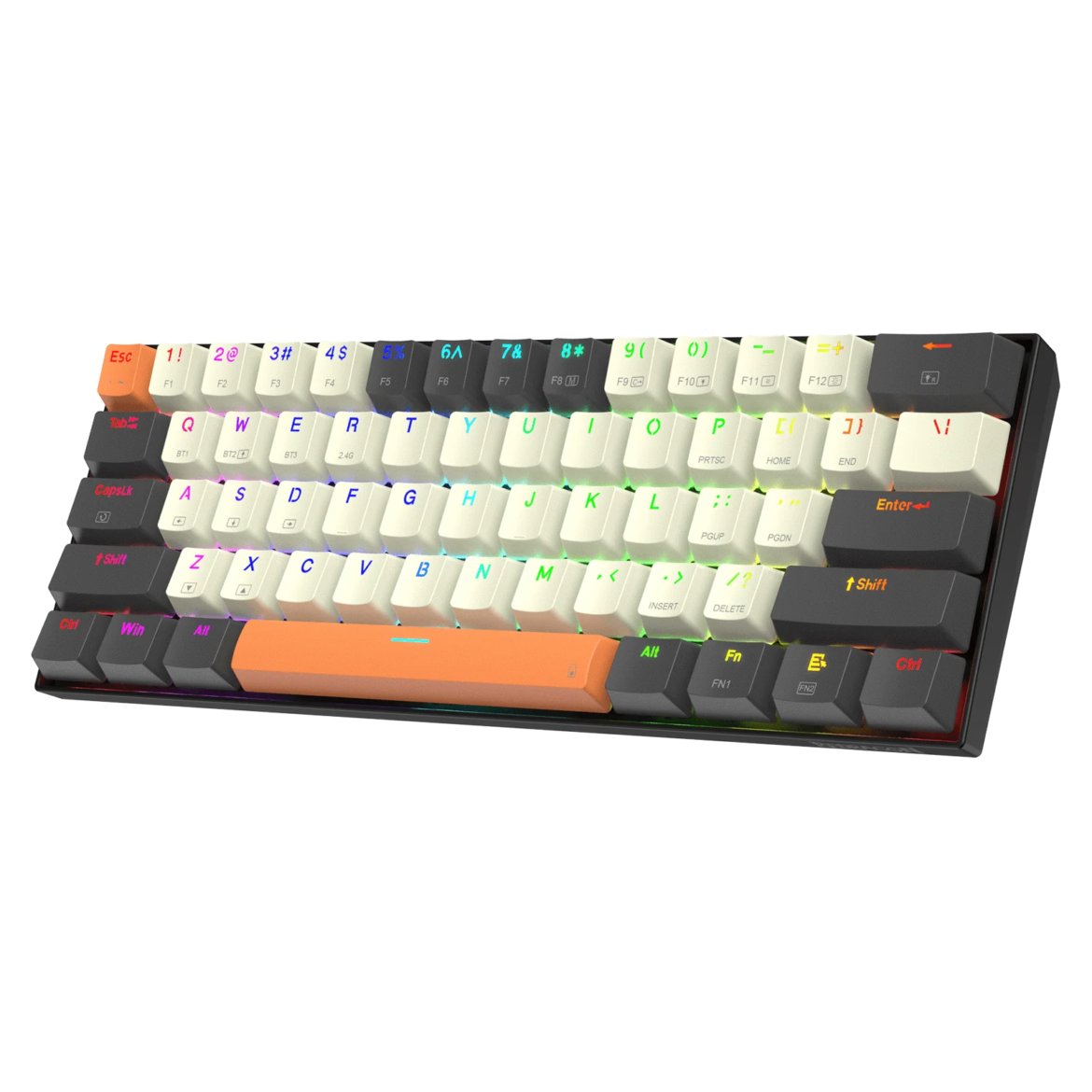 REDRAGON K644CGO CARAXES PRO 60 GAMING MECHANICAL KEYBOARD CREAM