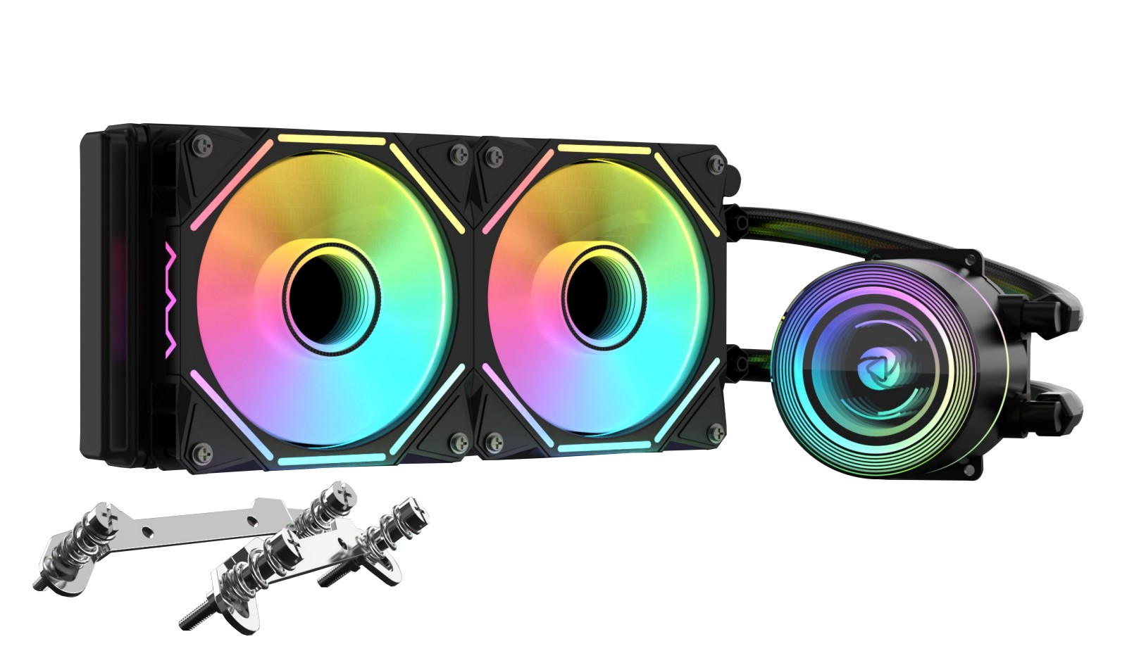 INPLAY SEAVIEW 240 AIO LIQUID CPU COOLER BLACK WATER COOLED 