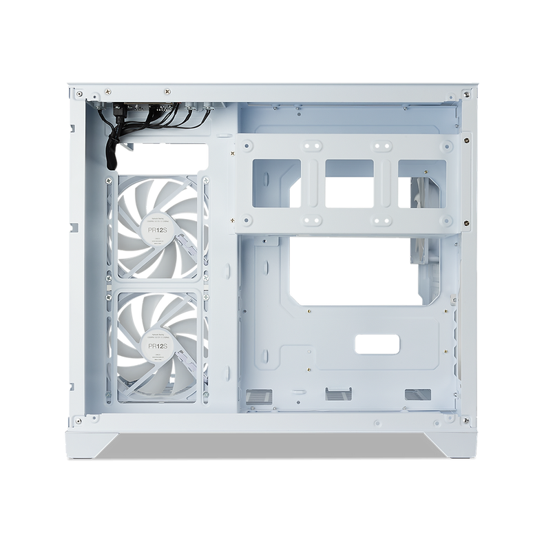 Tecware Vxn Evo Dual Chamber Matx Case White Tempered Glass Front